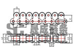 帶頂滾輪短節(jié)距輸送鏈